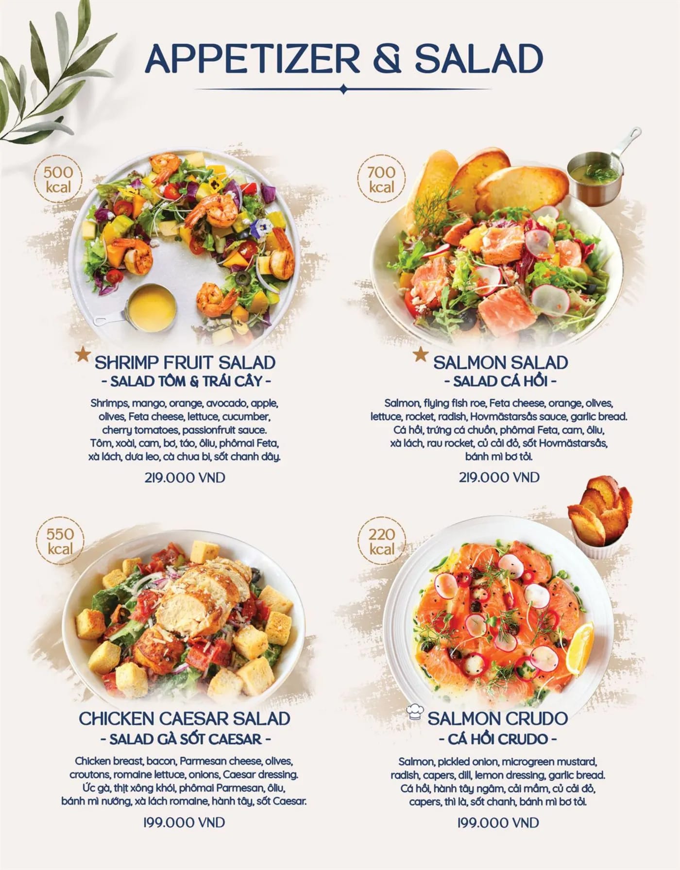 Menu page 8