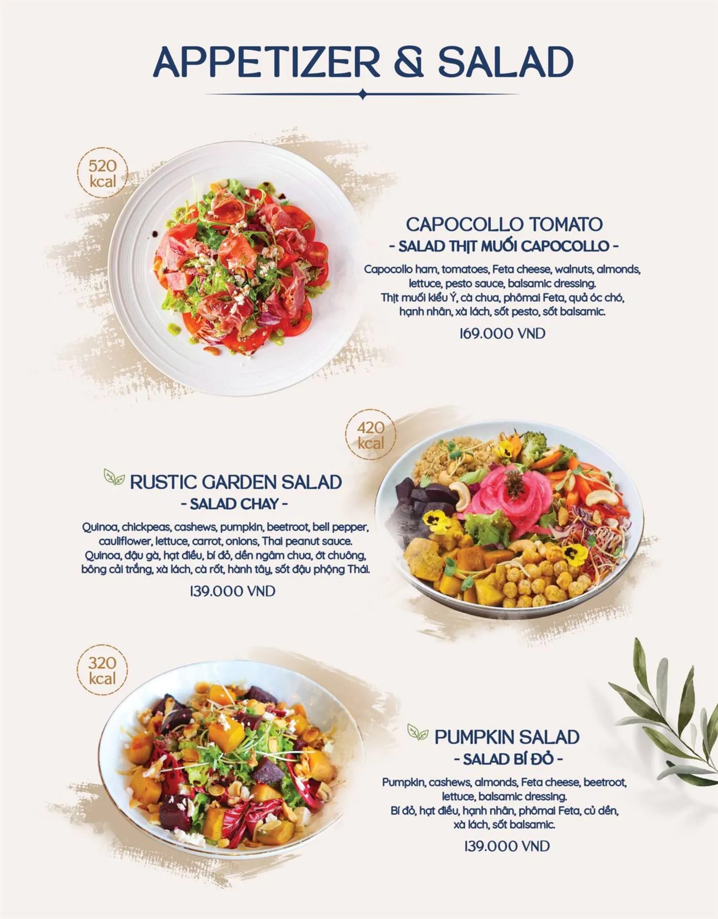 Menu page 9